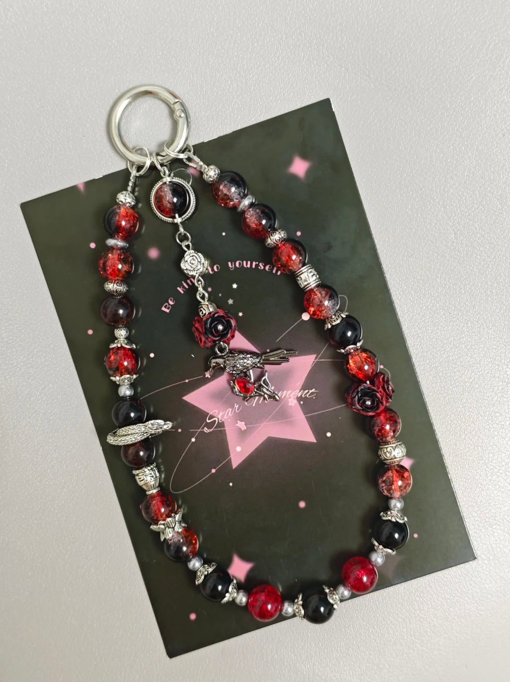139 Sylus Handcrafted Crystal Phone Pendant