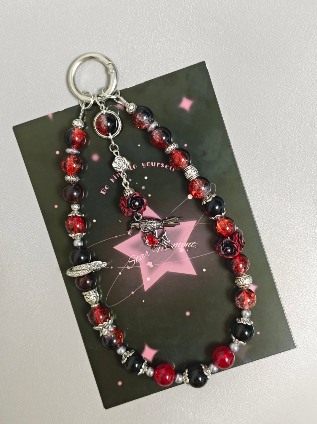 139 Sylus Handcrafted Crystal Phone Pendant