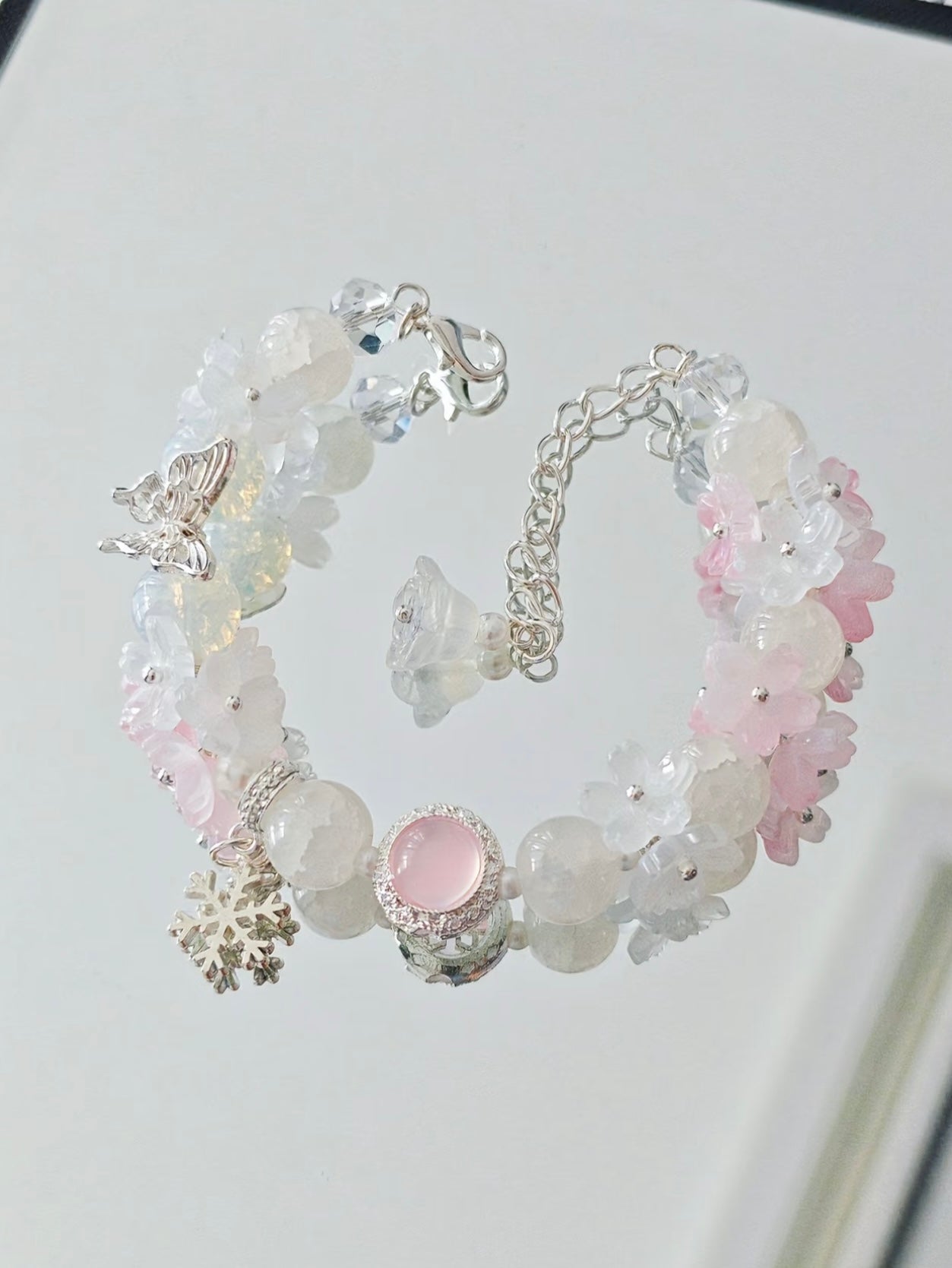 142 Zayne Original Handcrafted Pink Bracelet