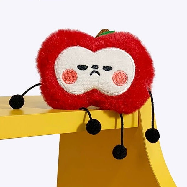 148 Caleb Mini Apple Plush Keychain Bag Charm
