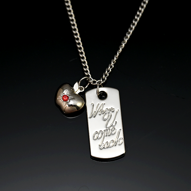 149 Caleb Steel Necklace Pendant Collar Chain
