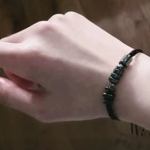 157 Sylus Black Gold-Plated Raven Bracelet