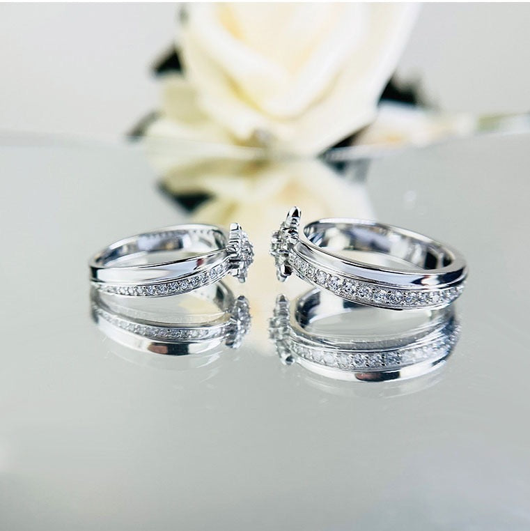 016 Zayne S999 Silver Open Adjustable Ring